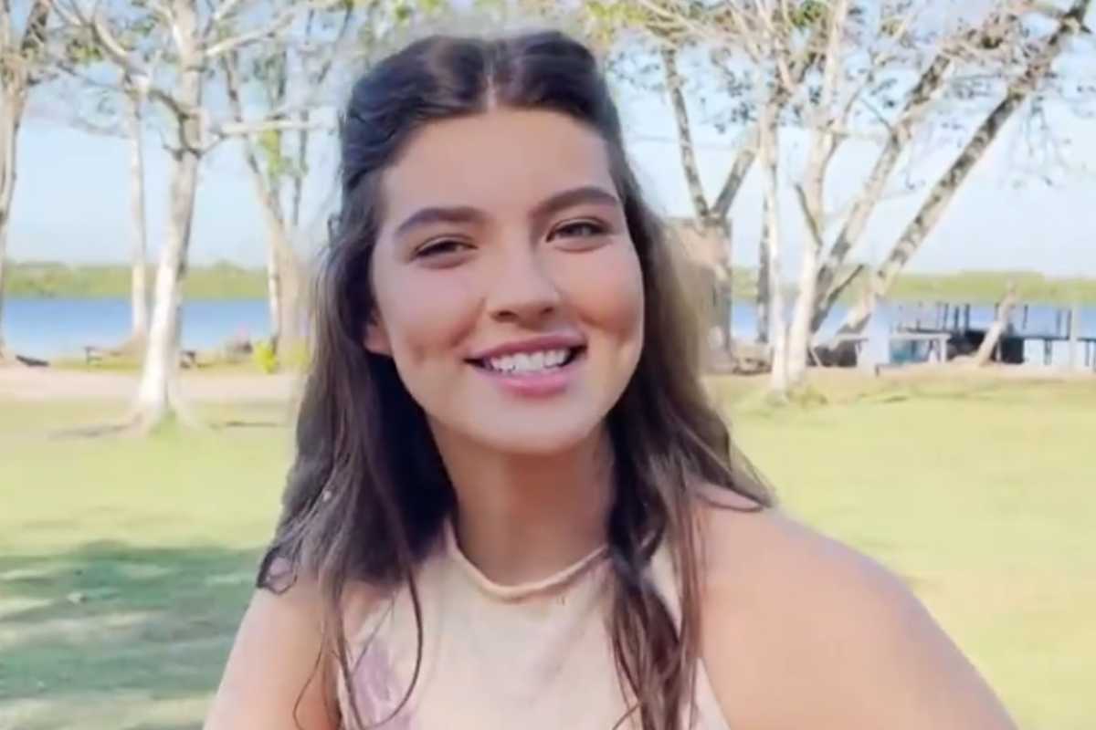 alanis guillen em video de pantanal no mais você