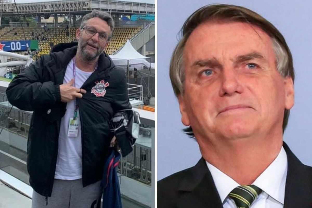 Fotomontagem Craque Neto e Bolsonaro