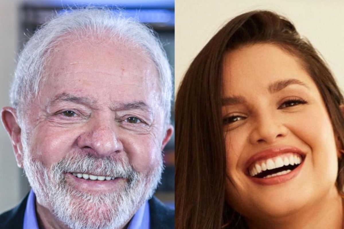 fotomontagem de lula e juliette freire sorridentes