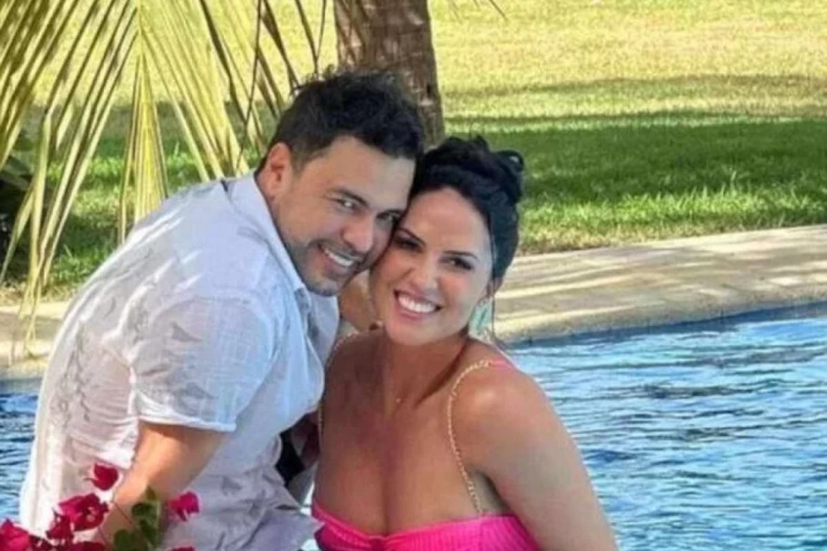 zezé di camargo e graciele lacerda na piscina