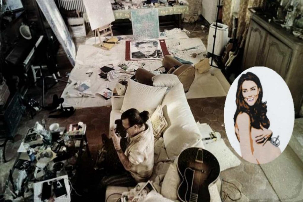 Johnny Depp em seu estúdio