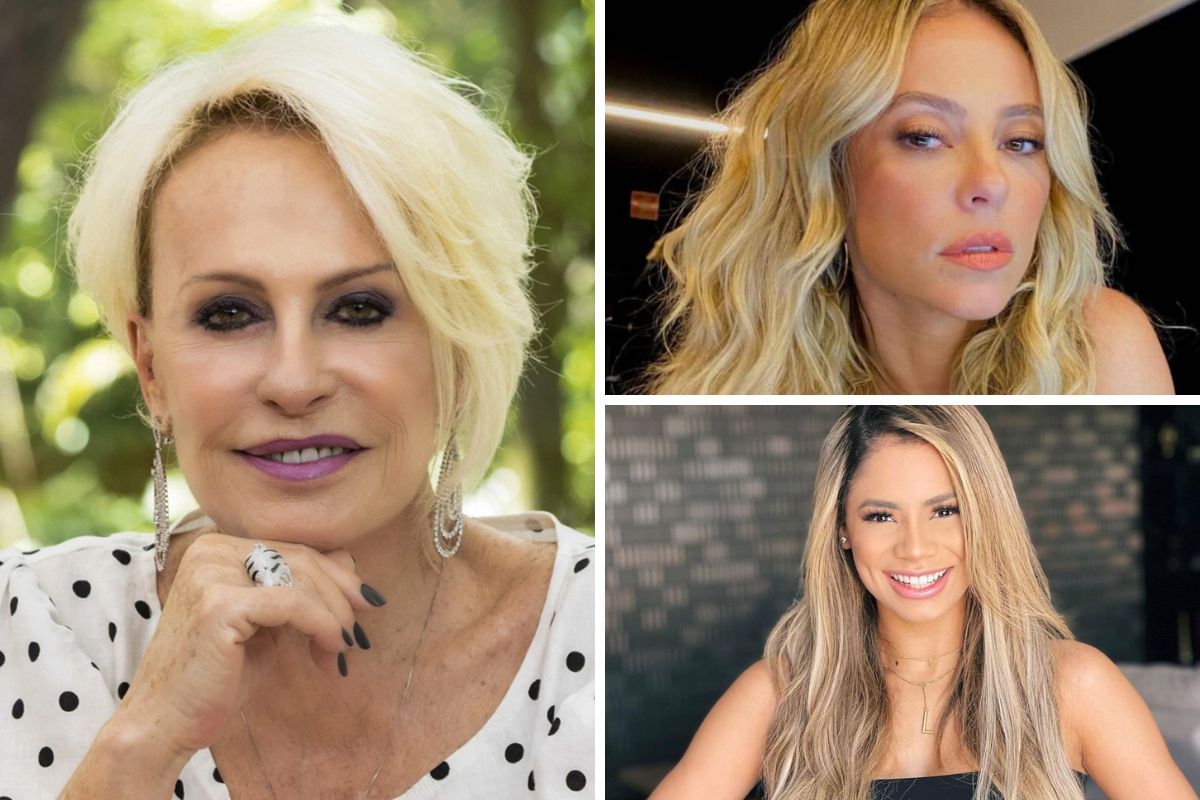 lexa, paolla oliveira e ana maria braga olhando para a câmera