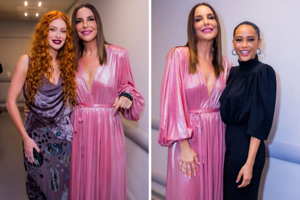 Marina Ruy Barbosa e Taís Araújo com Ivete Sangalo