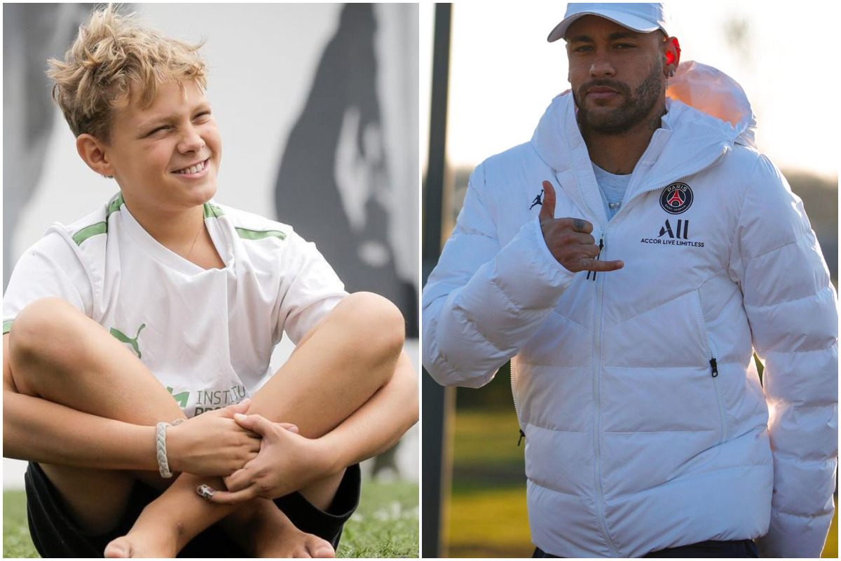 neymar e o filho david lucca