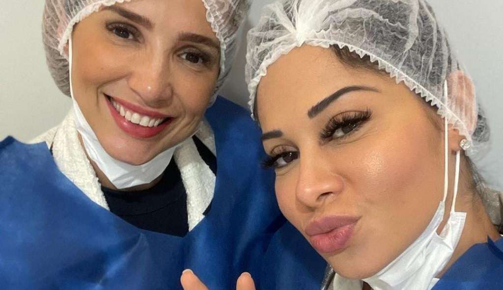 Maíra Cardi passa por cirurgia nos olhos com a melhor amiga