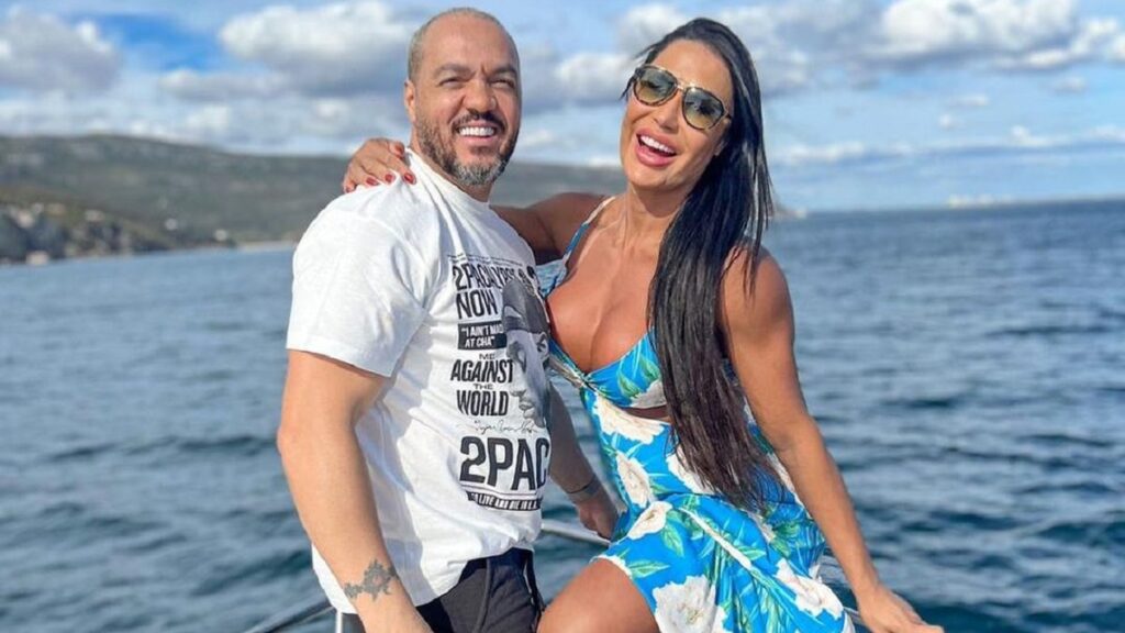 Belo e Gracyanne Barbosa aproveitam viagem de férias em Portugal