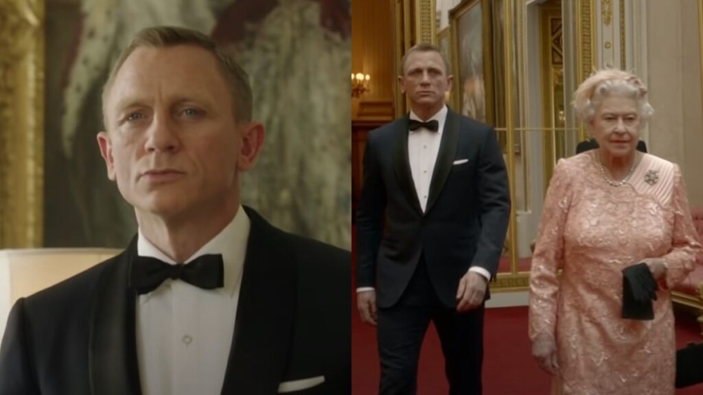 Daniel Craig e a rainha Elizabeth II