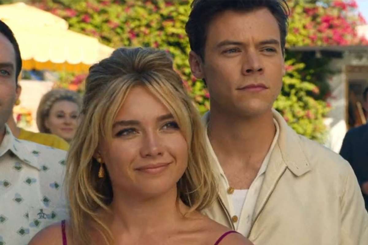 Florence Pugh e Harry Styles em "Don't Worry Darling"