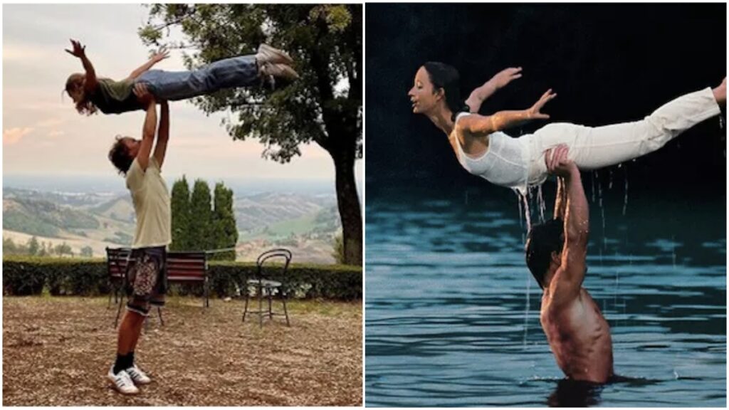 Ansel Elgort e Shailene Woodley refazem a clássica cena do filme de 1987