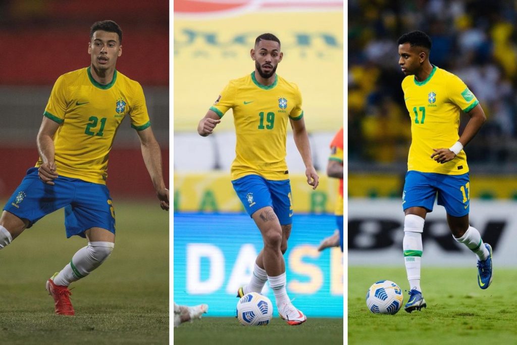 Gabriel Martinelli, Matheus Cunha e Rodrygo