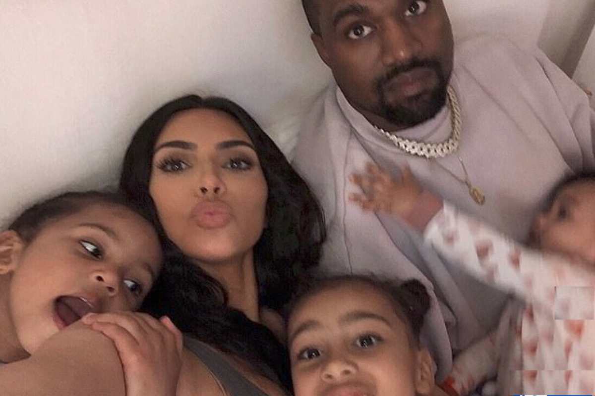 Kim Kardashian, Kanye West e os filhos