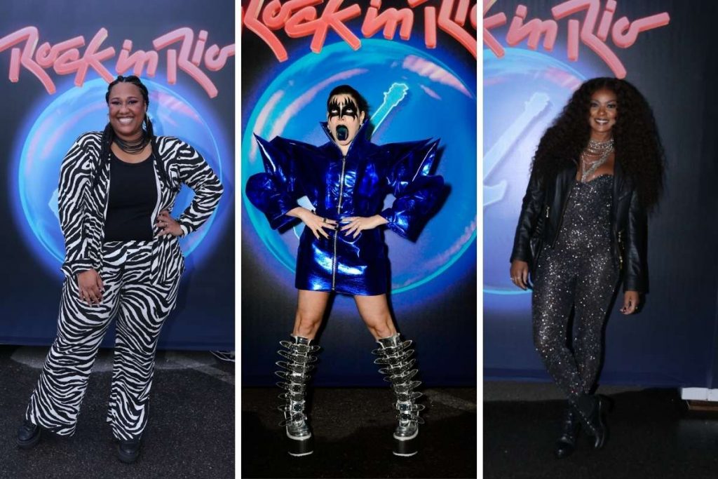 Luana Xavier, Gkay e Cris Vianna em dia das mulheres no Rock in Rio