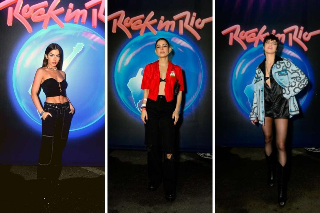 Jade Picon, Julia Dalavia e Agatha Moreira no Rock in Rio