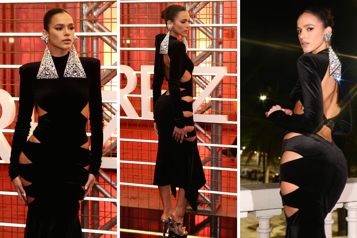 Bruna Marquezine look preto