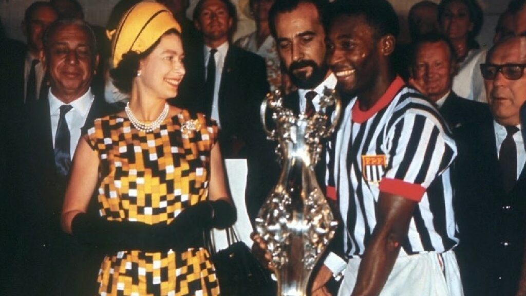 Pelé e Rainha Elizabeth II