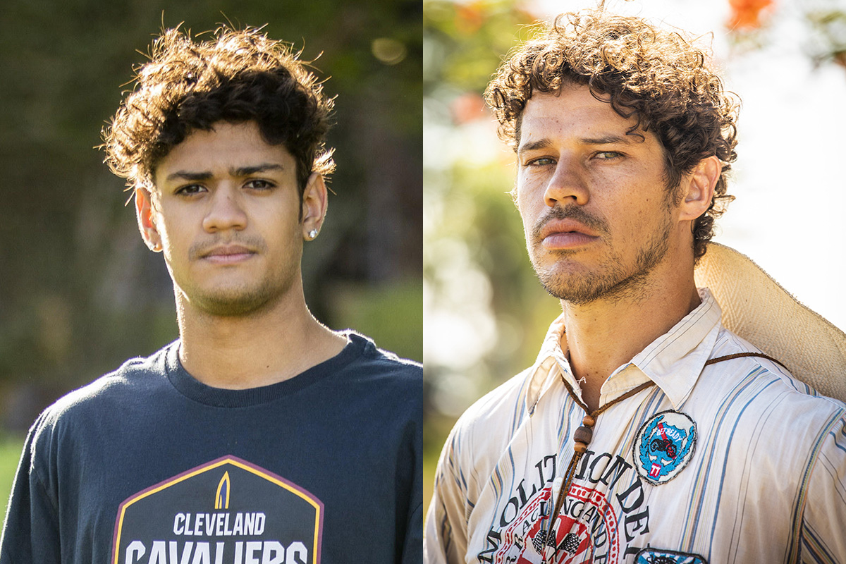 Renato (Gabriel Santana) e Tadeu (José Loreto) em Pantanal