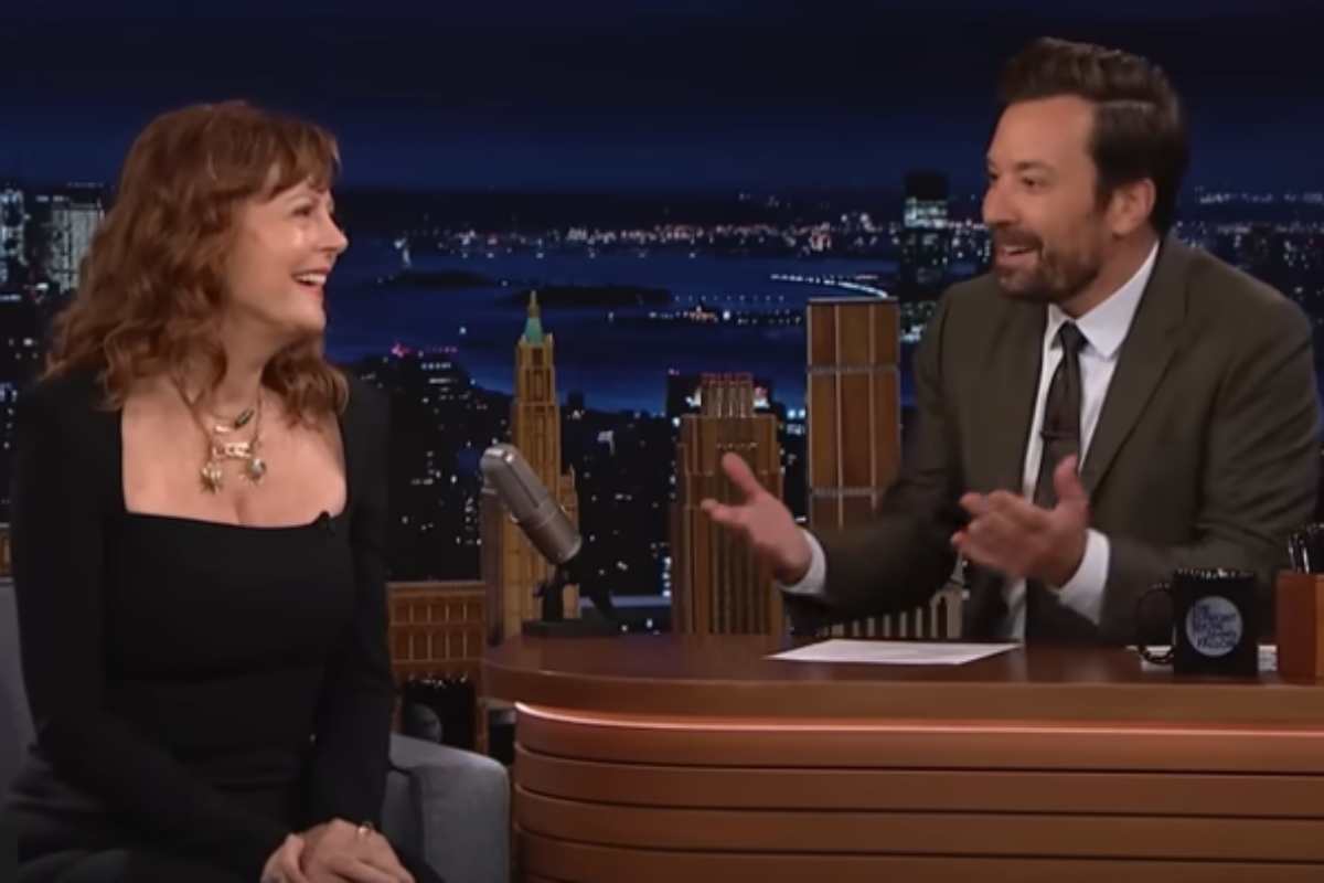 Susan Sarandon com Jimmy Fallon