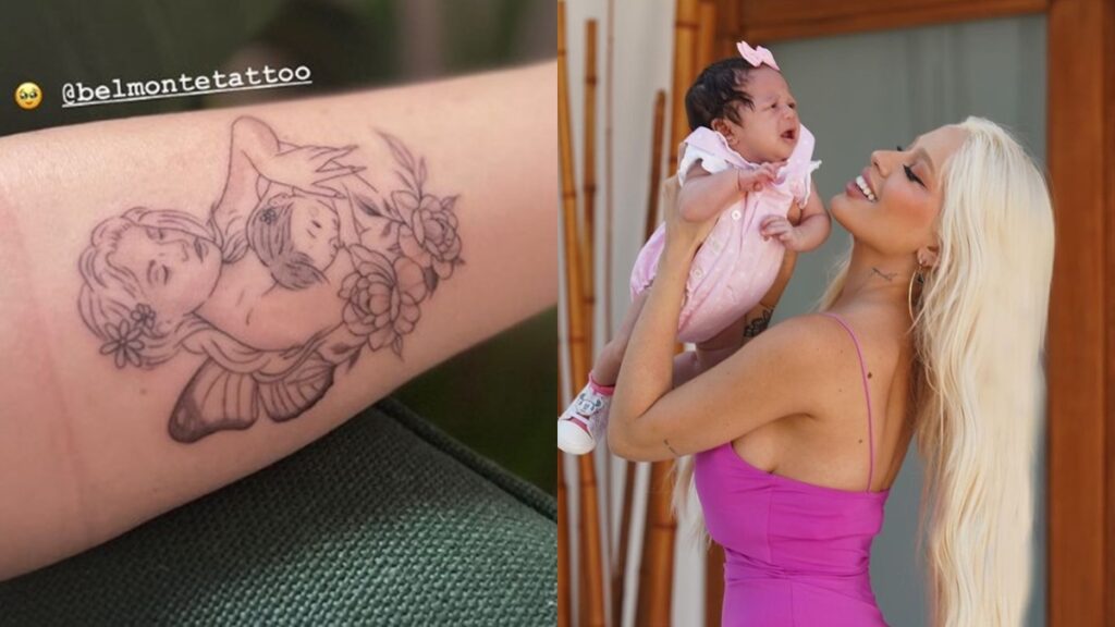 Karoline Lima usou as redes sociais para mostrar a nova tatuagem