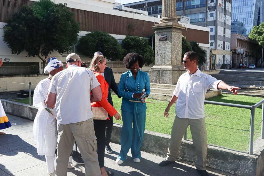 Viola Davis atendeu o público em sua passagem pelo Rio