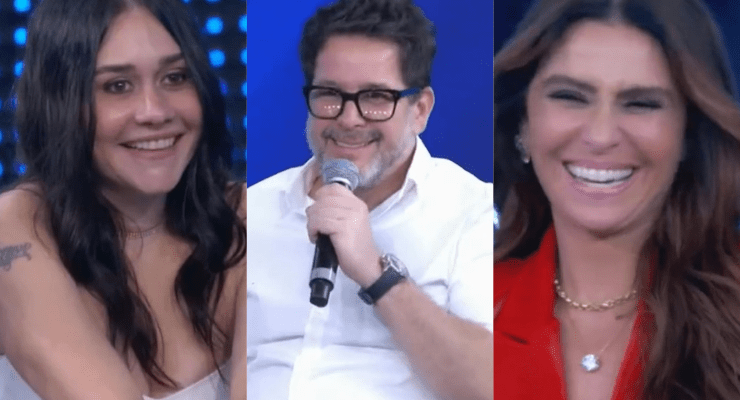 Vídeo: Web aponta climão entre Alessandra Negrini, Giovanna Antonelli e Murilo Benício durante o “Domingão”