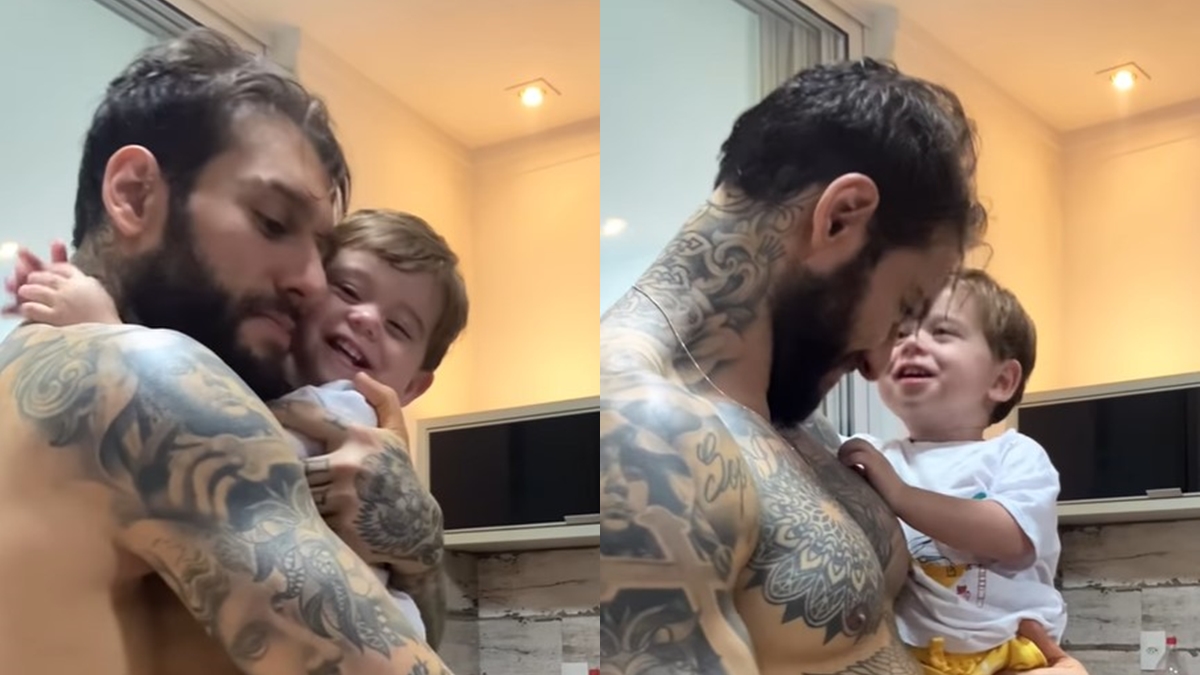 Lucas Lucco e seu filho, Luca