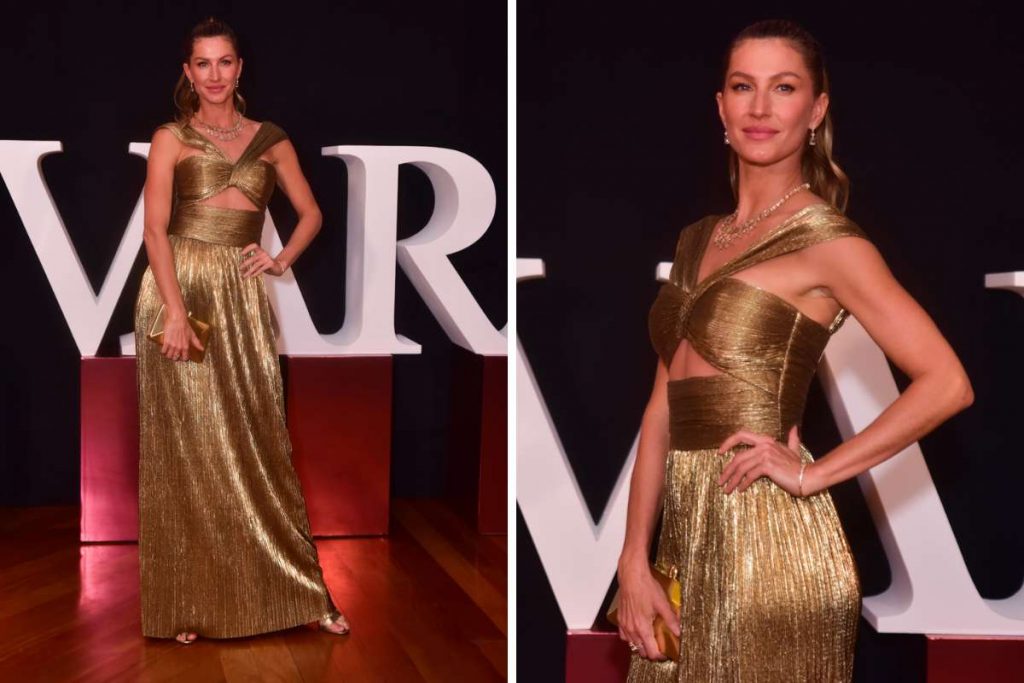 Gisele chega a evento da VIVARA, que completa 60 anos