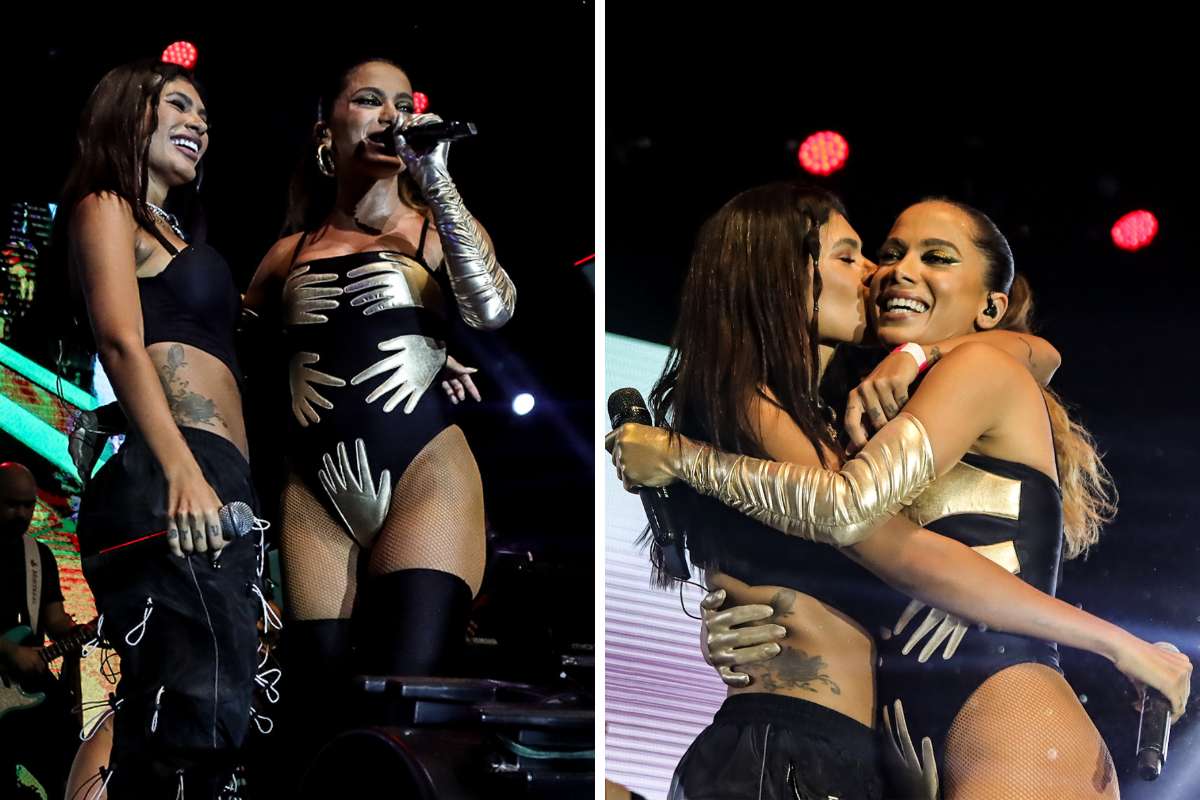 Anitta e Pocah em show