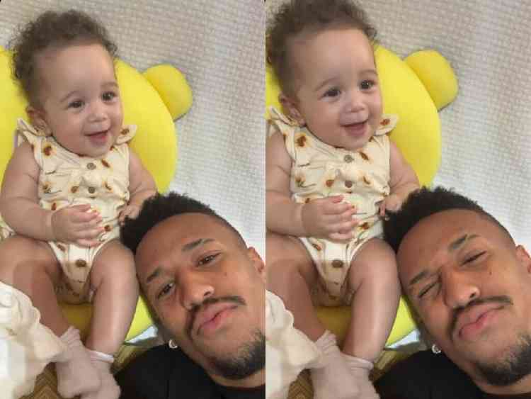 Éder Militão com a filha, Cecília (Foto: Reprodução/Instagram)