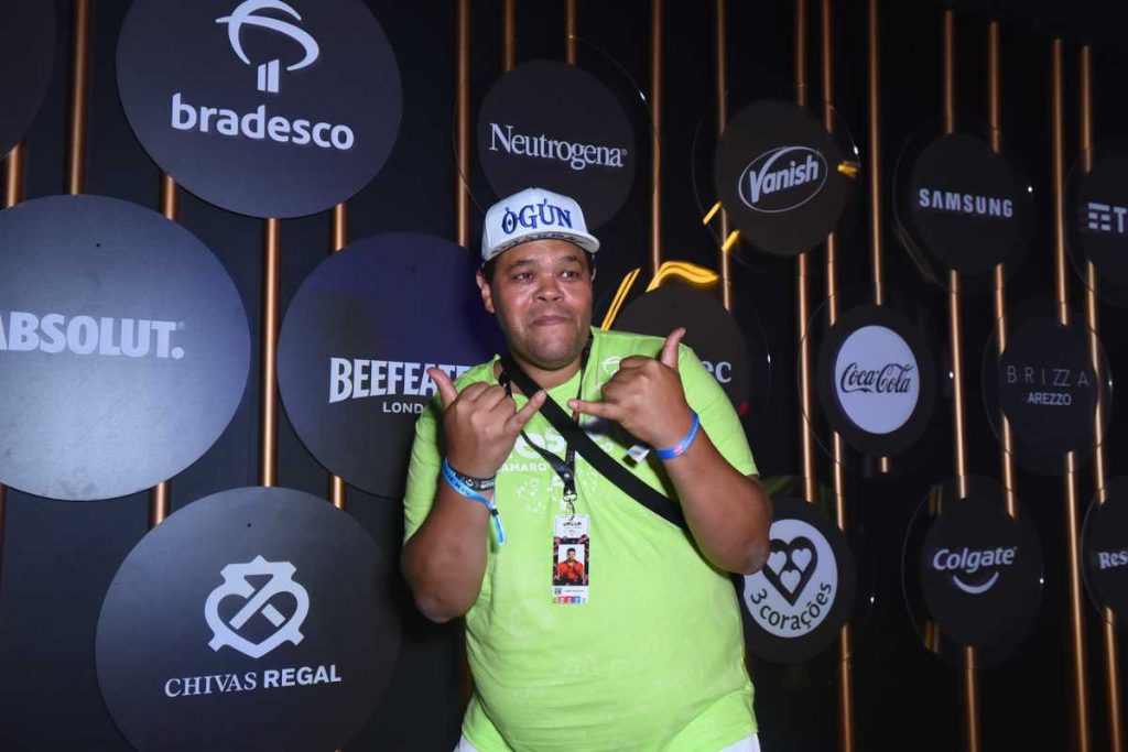 Babu Santana curtindo Carnaval do Rio de Janeiro