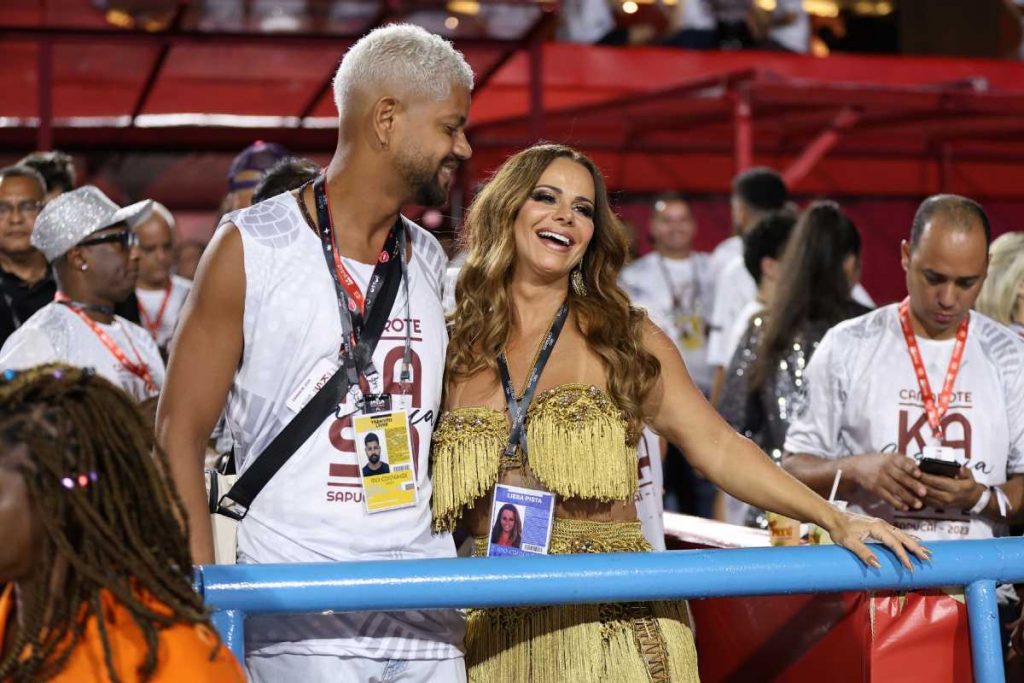 Vviviane Araújo e Guilherme Militão curtindo Carnaval do Rio de Janeiro