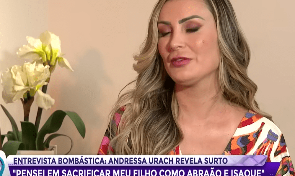 Andressa Urach pensou em sacrificar próprio filho: “Jesus ia voltar”