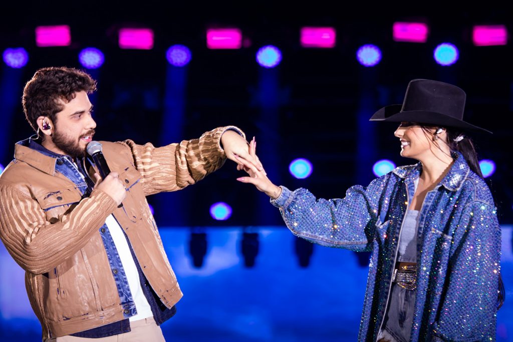 Ana Castela e Gustavo Mioto arrasaram em cima do palco