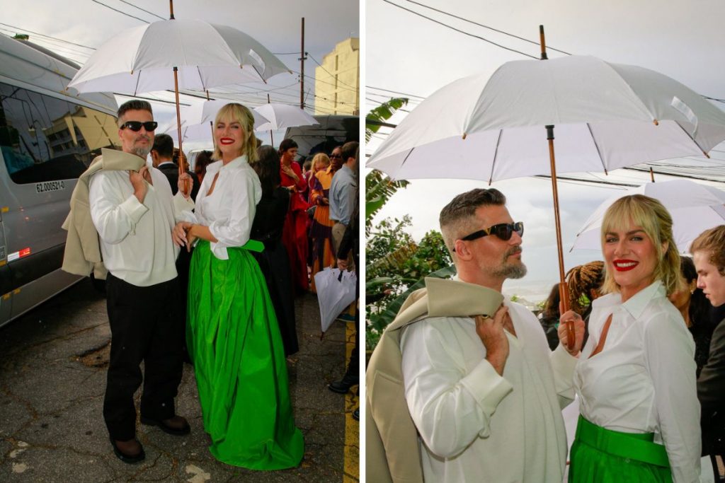 bruno gagliasso e giovanna ewbank em desfile