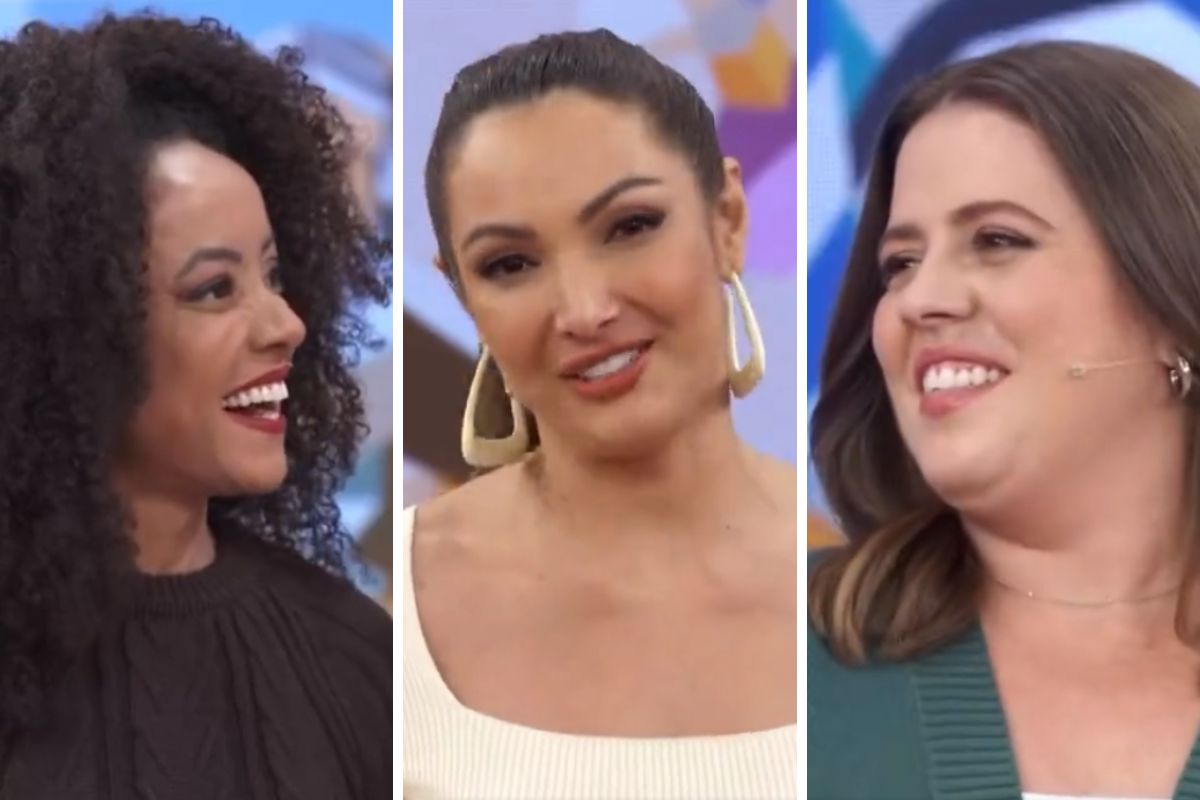 Patrícia Poeta com Tati Machado e Valéria Almeida