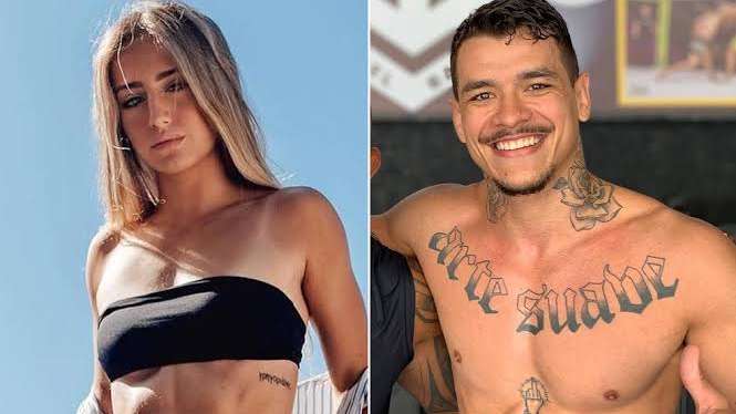 Bruna Griphao e o lutador Matheus Miranda curtem show juntos Lorena Bueri