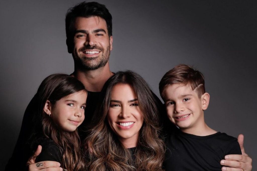 Rodrigão, Adriana Sant'Anna e os filhos