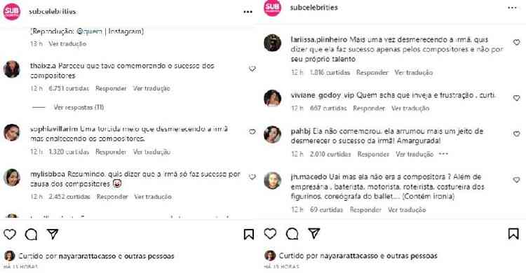 simaria é criticada por elogios a simone