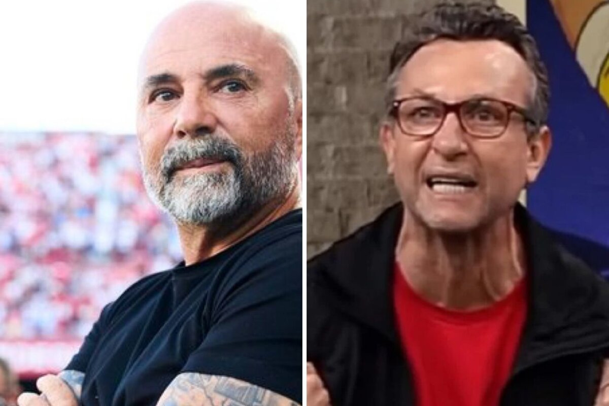 Técnico Sampaoli e Craque Neto