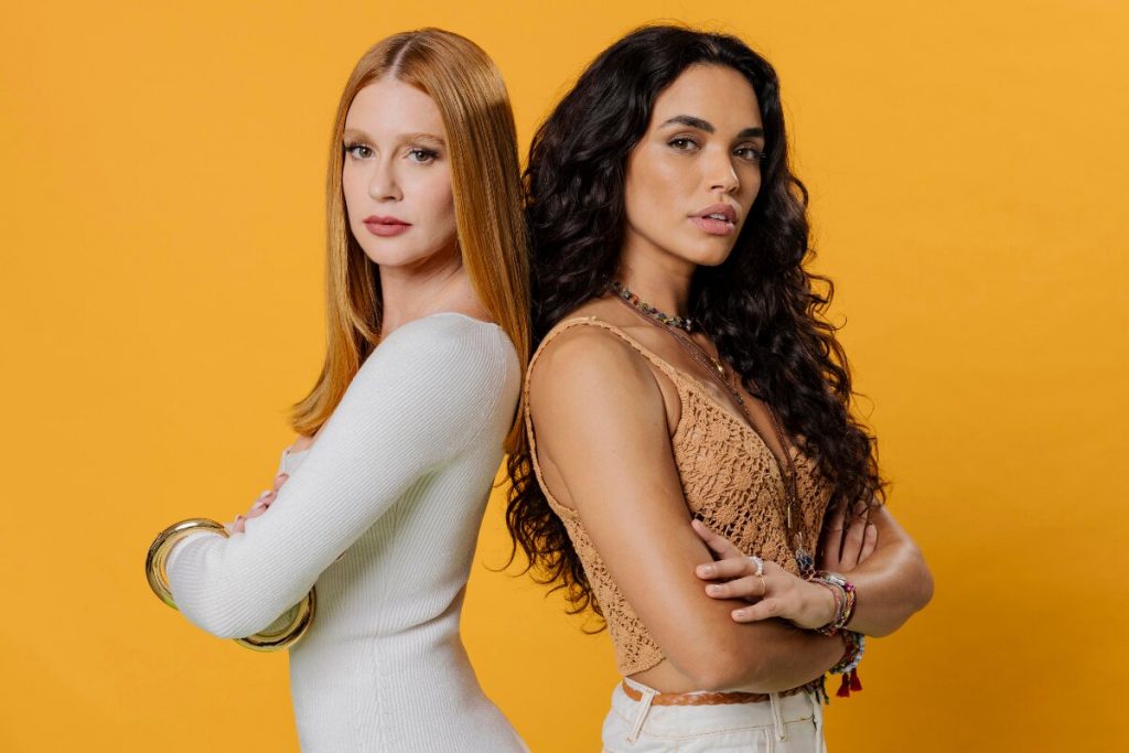 Fuzuê - Preciosa (Marina Ruy Barbosa) e Luna (Giovana Cordeiro)