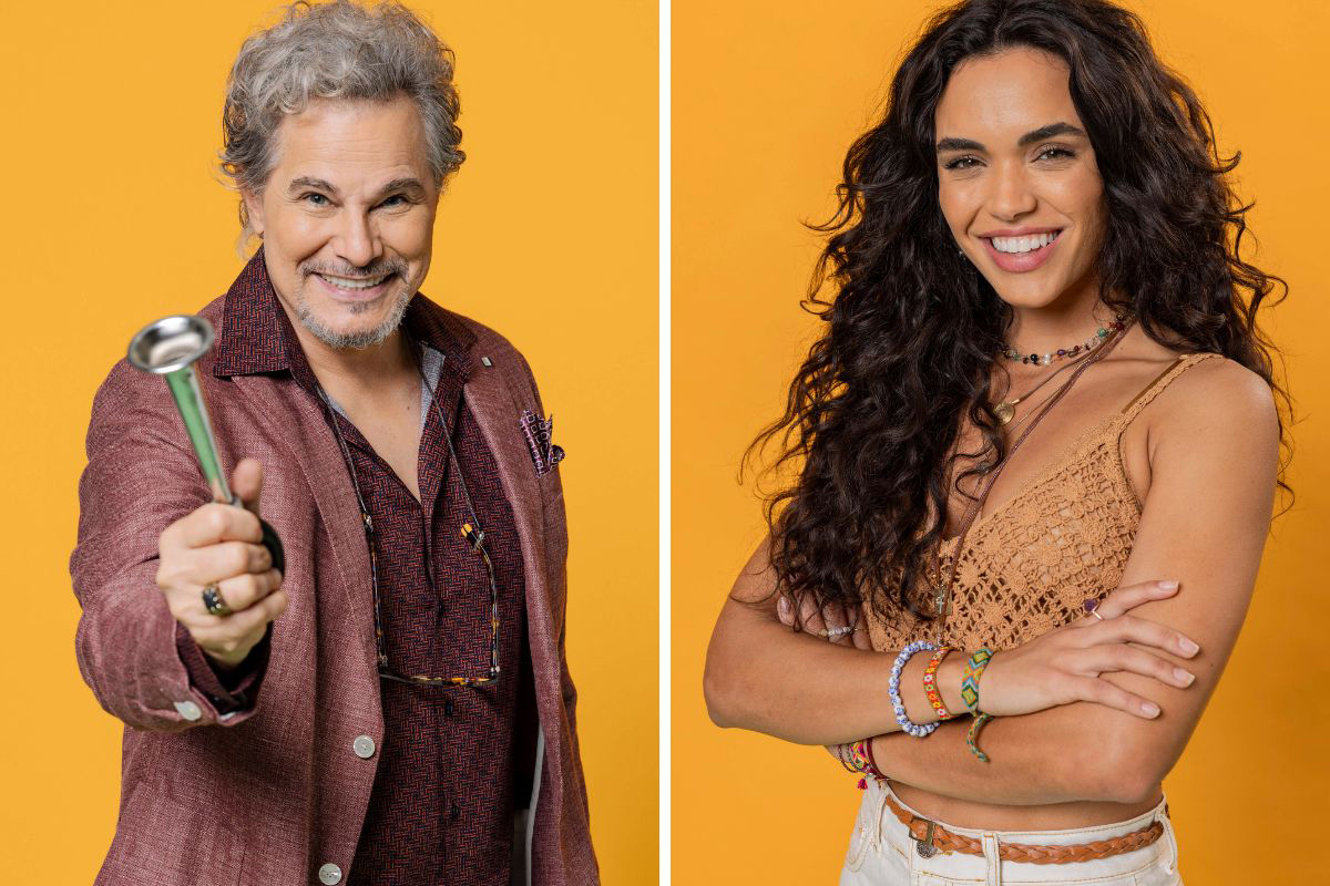 Nero (Edson Celulari) e Luna (Giovana Cordeiro) em Fuzuê