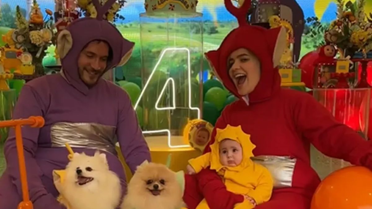 Viih Tube e Eliezer fazem festa de 4 meses para Lua com tema Teletubbies / Reprodução: Instagram