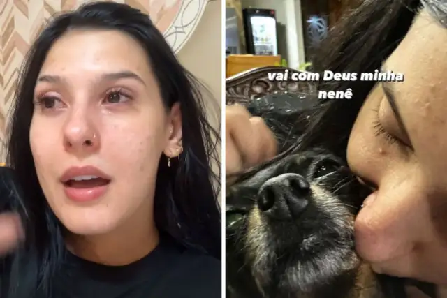 Ana Castela com cachorrinha que morreu