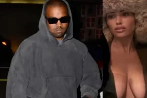 Esposa de Kanye West faz plantão como madrasta