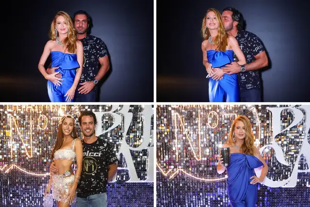 Marina Ruy Barbosa noivo e ex marido na Sapucaí