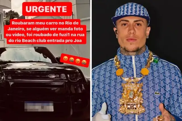 MC Daniel falando de seu carro que foi roubado